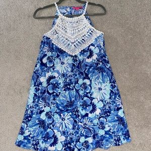 Lily Pulitzer dress, size 0, blue & white flowers